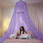 Canopy Bed Tent | Integrated LED Lights & Bug-Protection Mesh