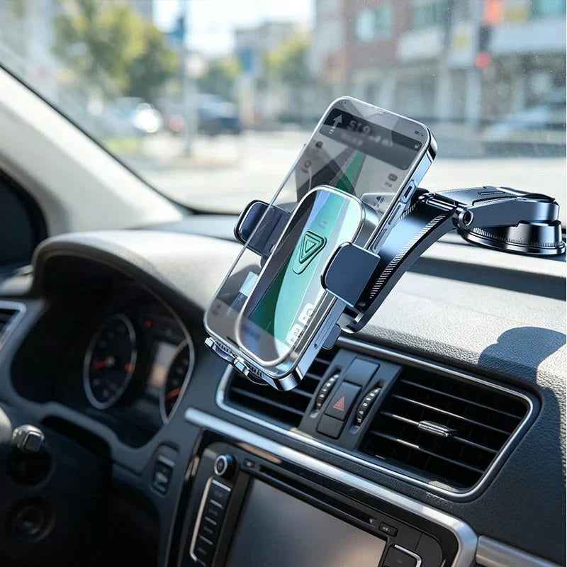 Car Phone Mount | Nano Vacuum Suction & Gravity Locking