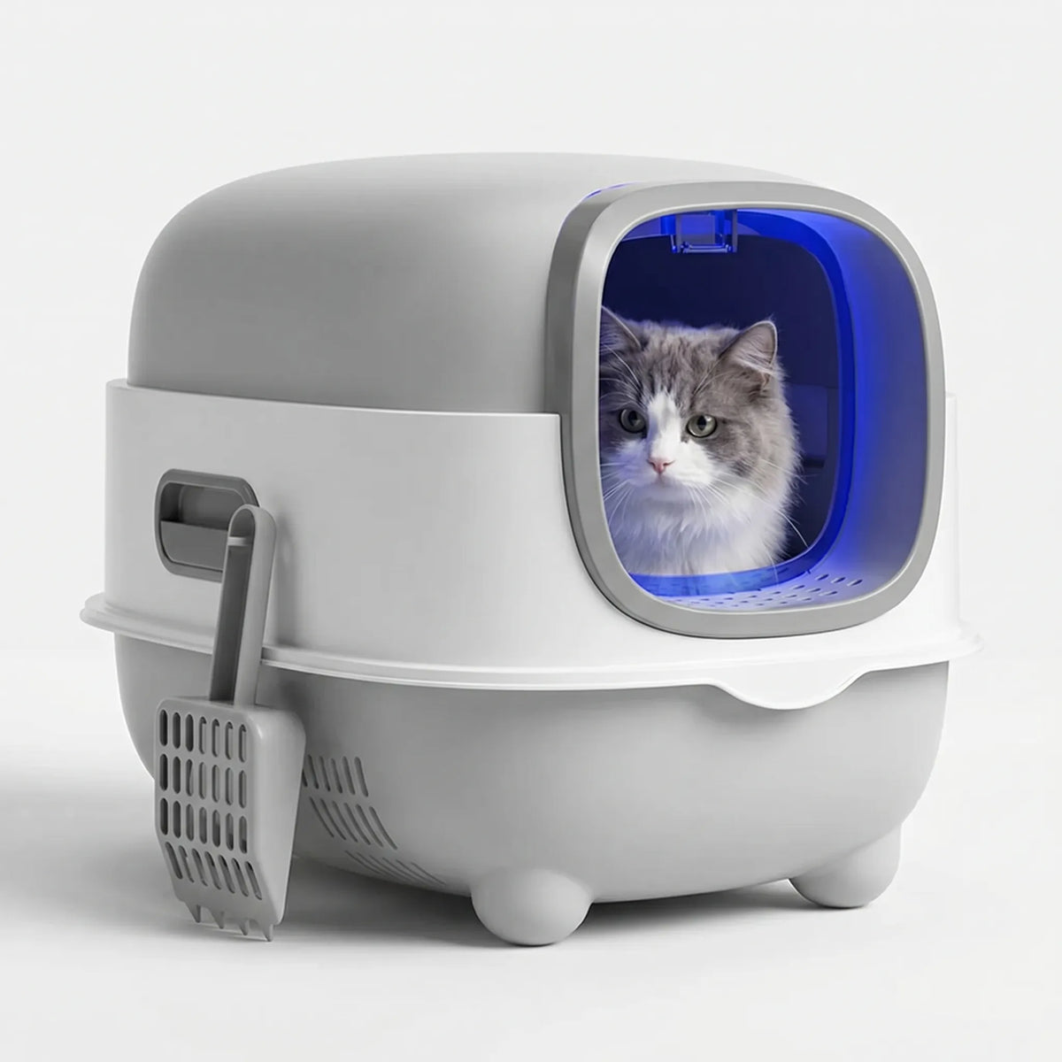 Cat Litter Box | Fully Enclosed & UV-Disinfecting | XL