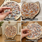 Cat Puzzle | Natural Wood Decorative Silhouette | 135 Pieces