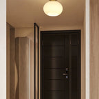 Ceiling Light | Solid Wood & Copper-Tone Iron | 3-Colour Dimmable