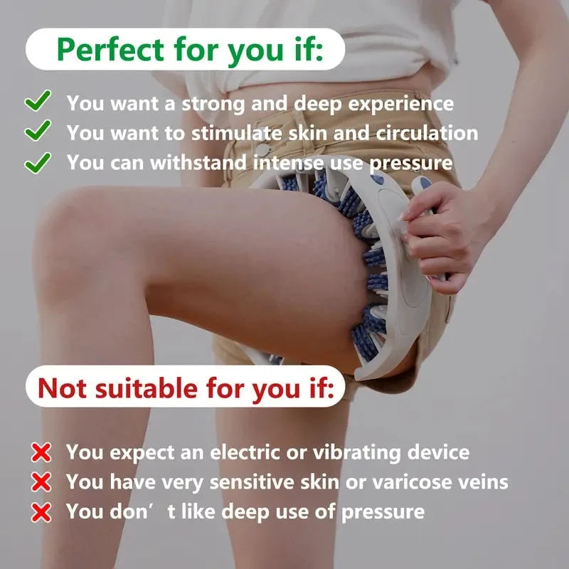 Cellulite Massage Roller | 360° Deep-Tissue Rollers & Adjustable Fit