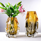 Centrepiece Vase | Handcrafted Mouth-Blown Glass & Melted-Edge