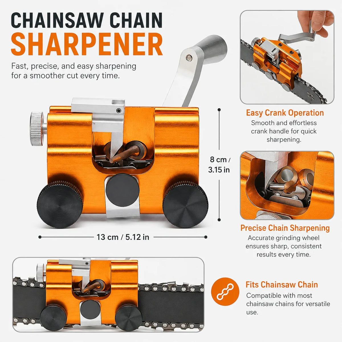Chainsaw Sharpening Tool | Accurate & Easy To Use | Universal Compatibility