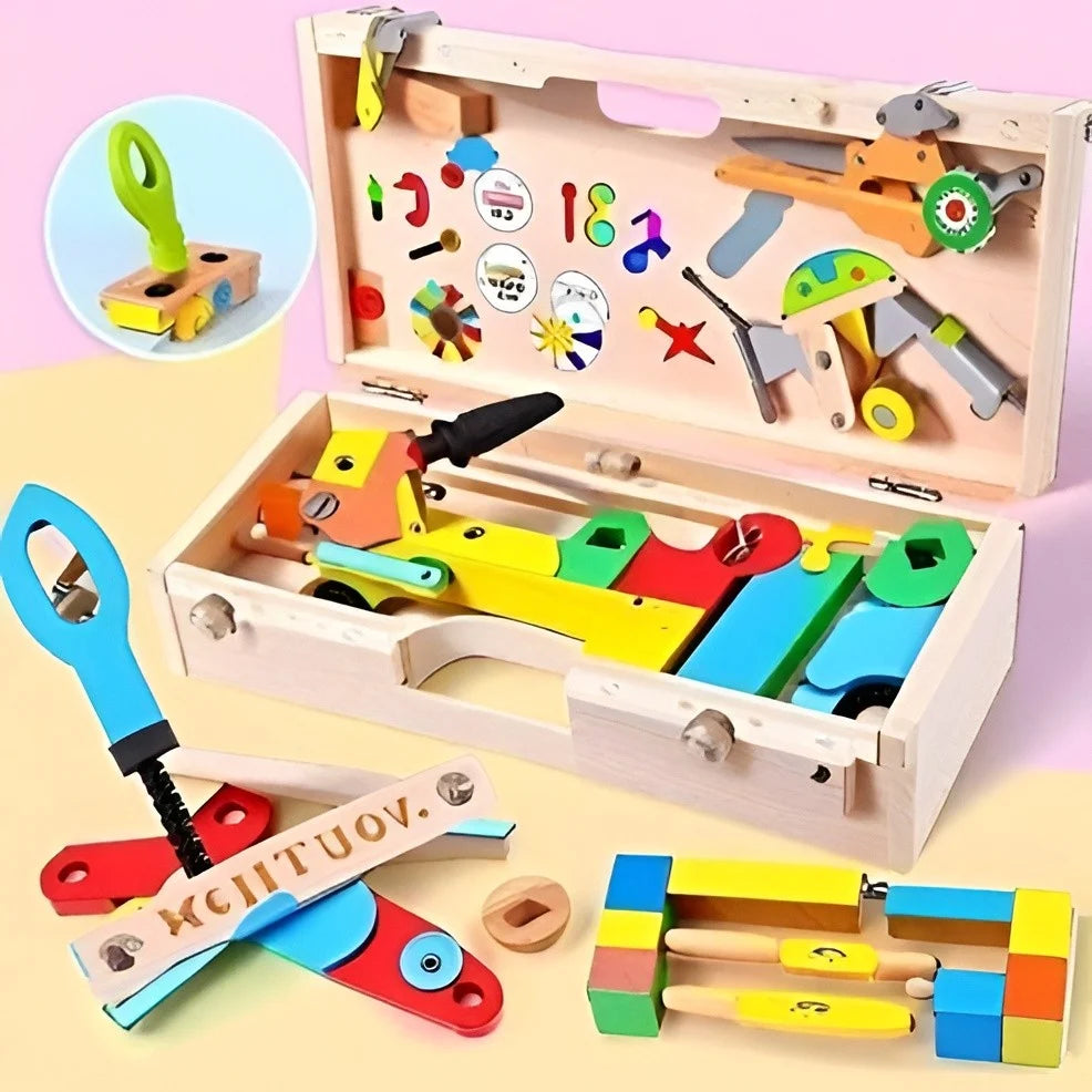 Children’s Toolbox Set | Portable Building Kit | 35-Piece Set