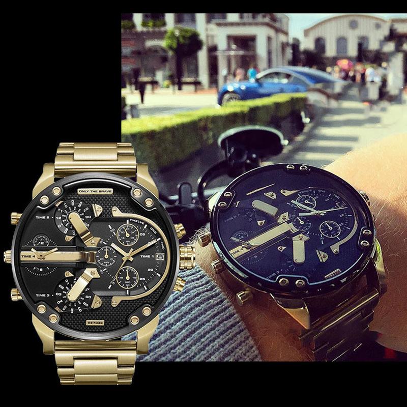 Chronograph Watch | Stainless Steel Case & Quartz Movement | 50 mm Dial