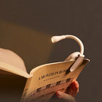 Book Light | Flexible Arm & Spring-Loaded Clip | USB Rechargeable