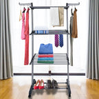 Clothes Drying Rack | 3-Tier Foldable & Wheeled
