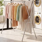 Clothes Drying Rack | Stainless Steel & Adjustable Height & Width | Foldable