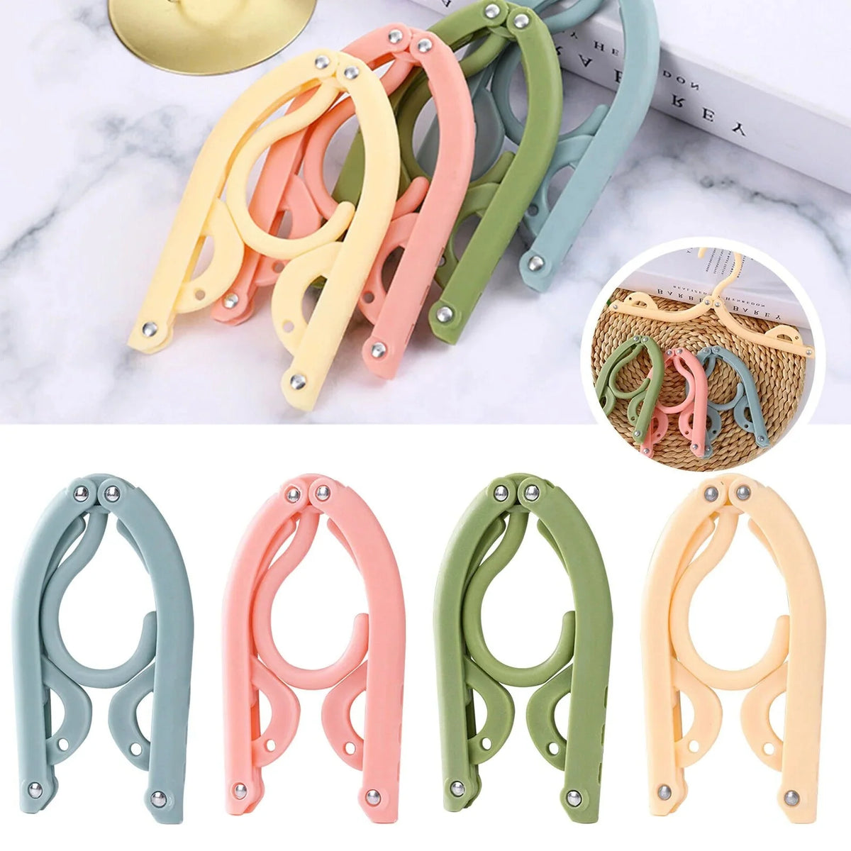 Clothes Hanger | Foldable & Non-Slip | Travel-Friendly