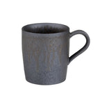 Coffee Cup | Handmade Stoneware & Metallic Drip Glaze | Includes Saucer