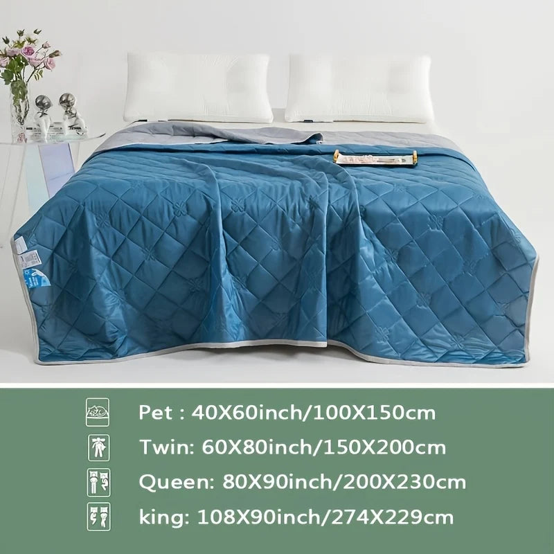 Cooling Blanket | Lightweight & Machine Washable | Geometric Pattern