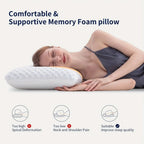 Cooling Pillow | Gel Memory Foam & Ergonomic Cervical Support