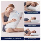 Cooling Pillow | Gel Memory Foam & Ergonomic Cervical Support