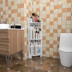 Corner Bathroom Shelf | Waterproof PVC & Space-Saving | 3-Tier
