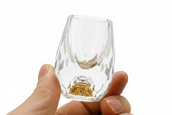 Drinking Glasses | Gold Flake Crystal | Set of 2