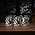 Drinking Glasses | Gold Flake Crystal | Set of 2