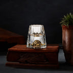 Drinking Glasses | Gold Flake Crystal | Set of 2