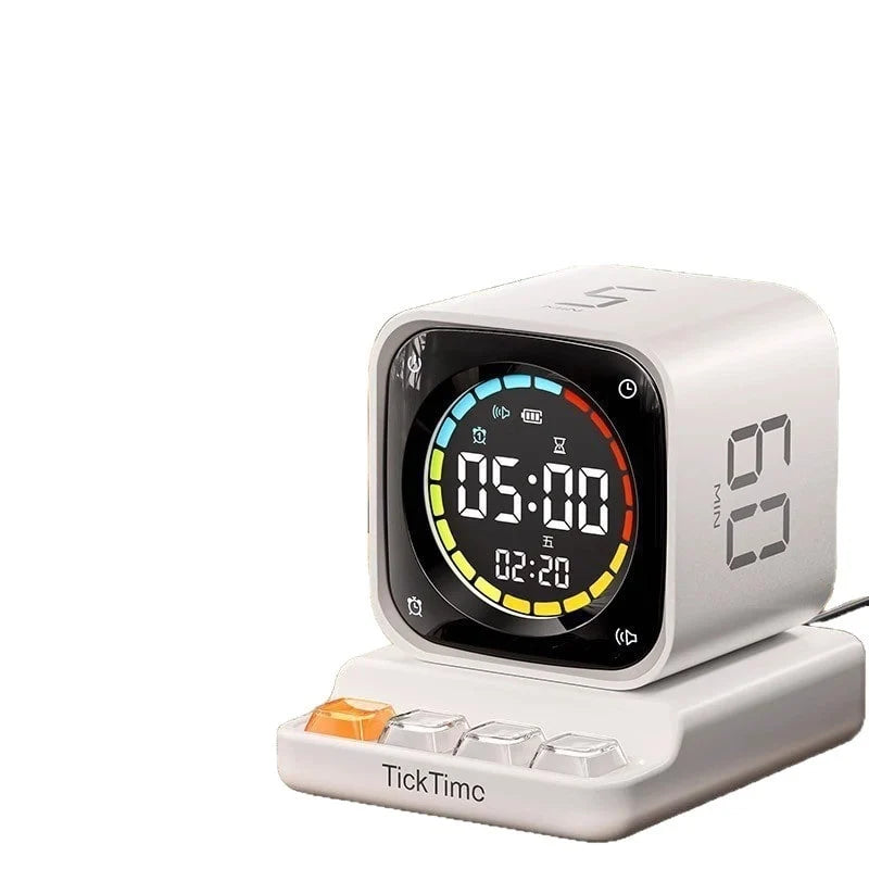 Cube Timer | Gravity-Flip & Seconds Display | USB-C Charging