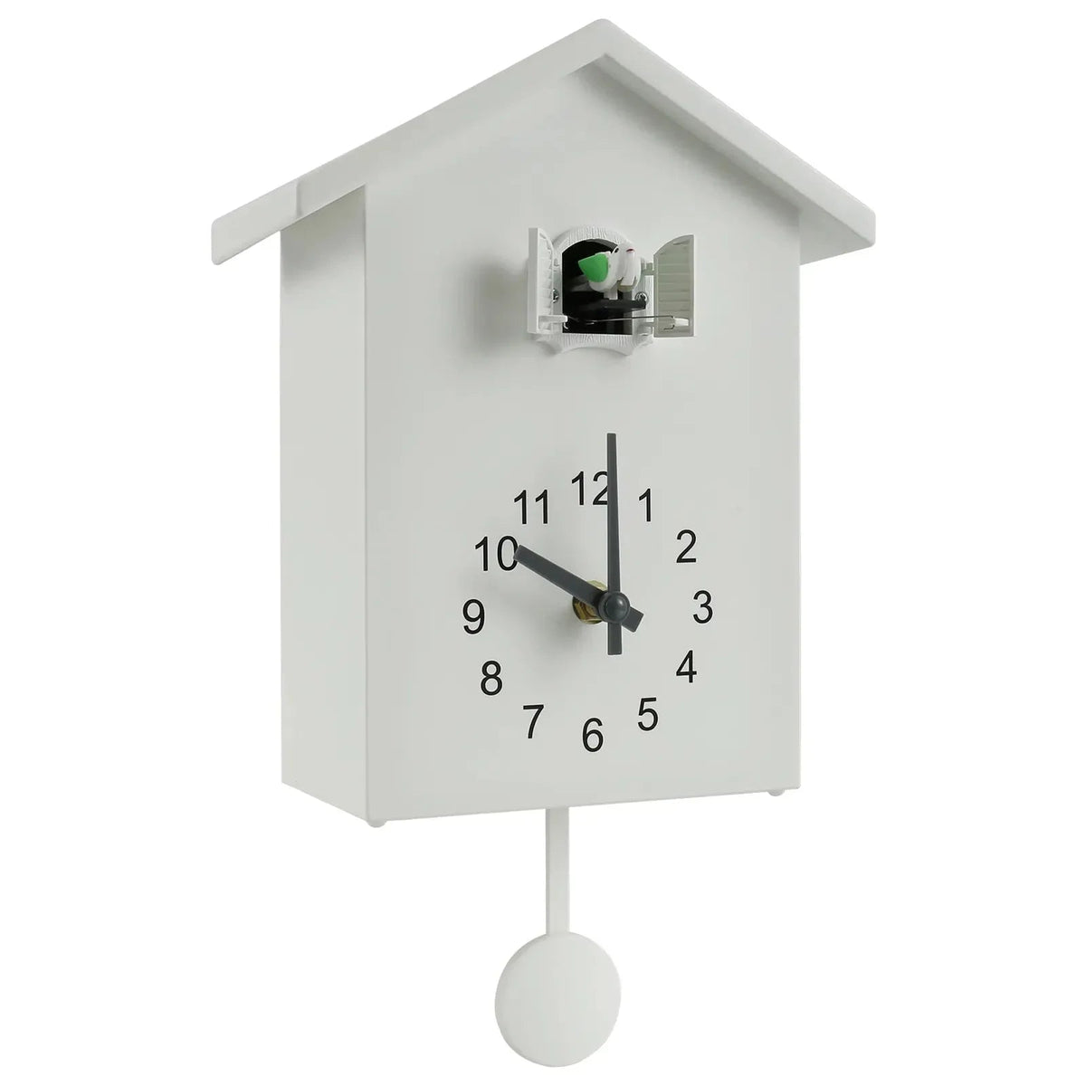 Cuckoo Clock | Swinging Pendulum & Bird | Engraved Dial