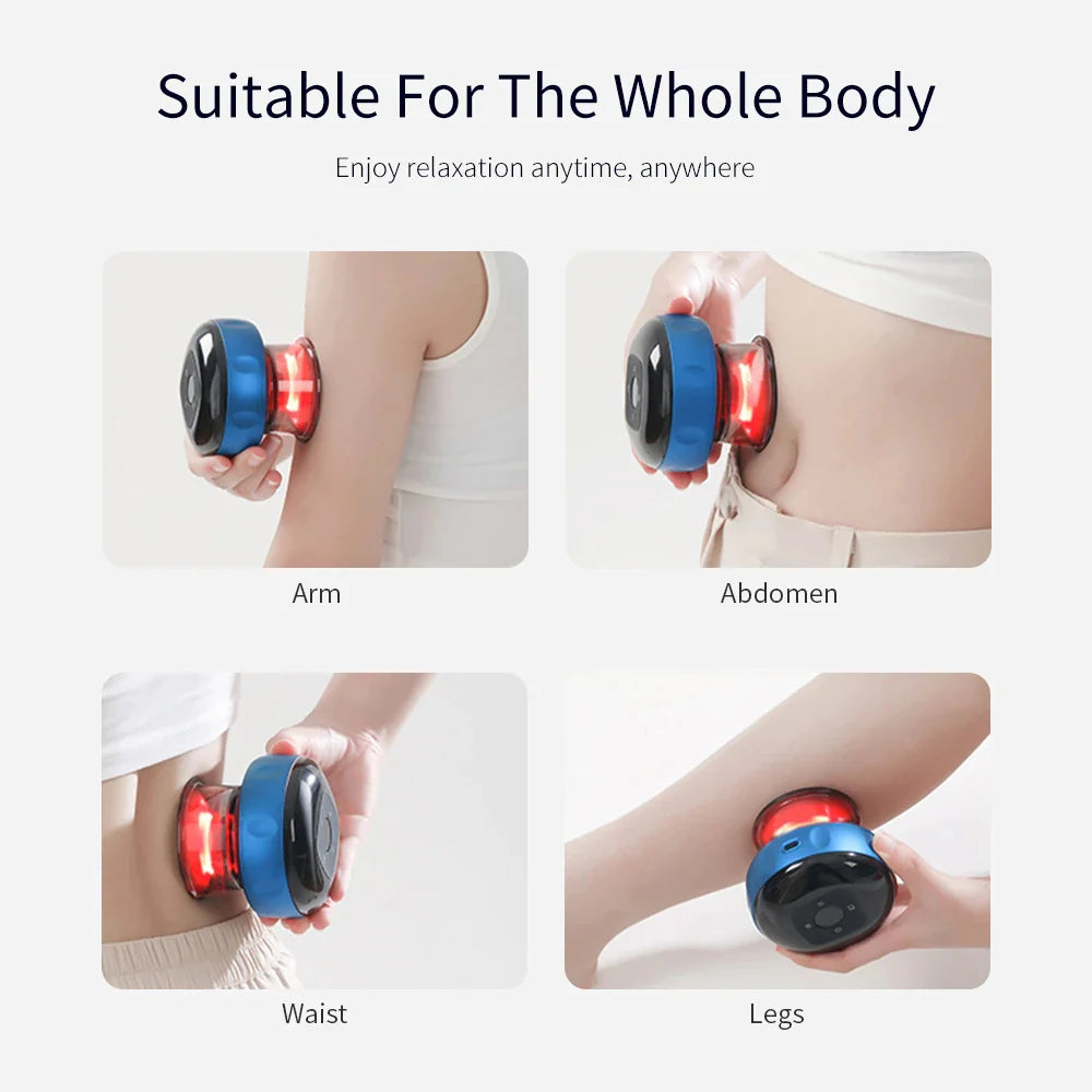 Cupping Massage Device | Adjustable Suction & Heat USB Rechargeable