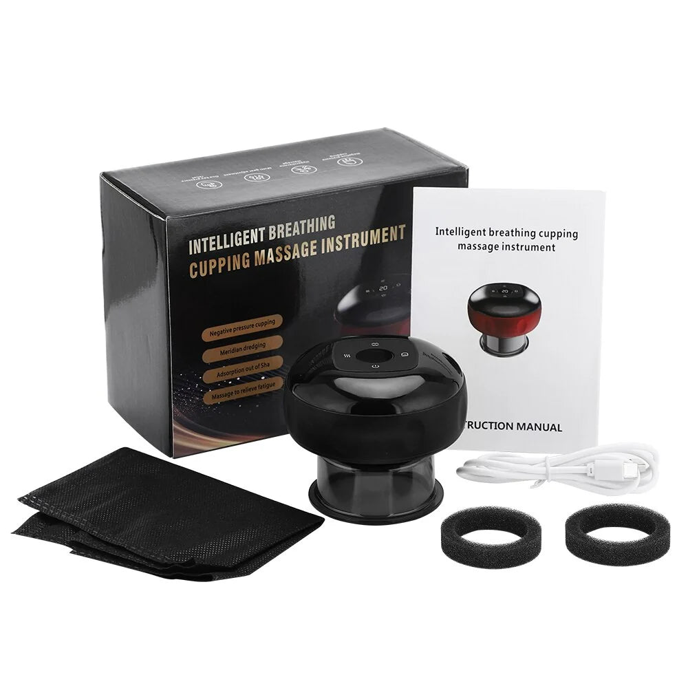 Cupping Massage Device | Adjustable Suction & Heat USB Rechargeable