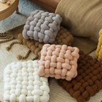 Cushion | Knotted Boucle Weave | Plush Velvet & Cotton Fill