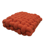 Cushion | Knotted Boucle Weave | Plush Velvet & Cotton Fill