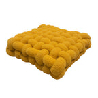 Cushion | Knotted Boucle Weave | Plush Velvet & Cotton Fill