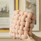 Cushion | Knotted Boucle Weave | Plush Velvet & Cotton Fill