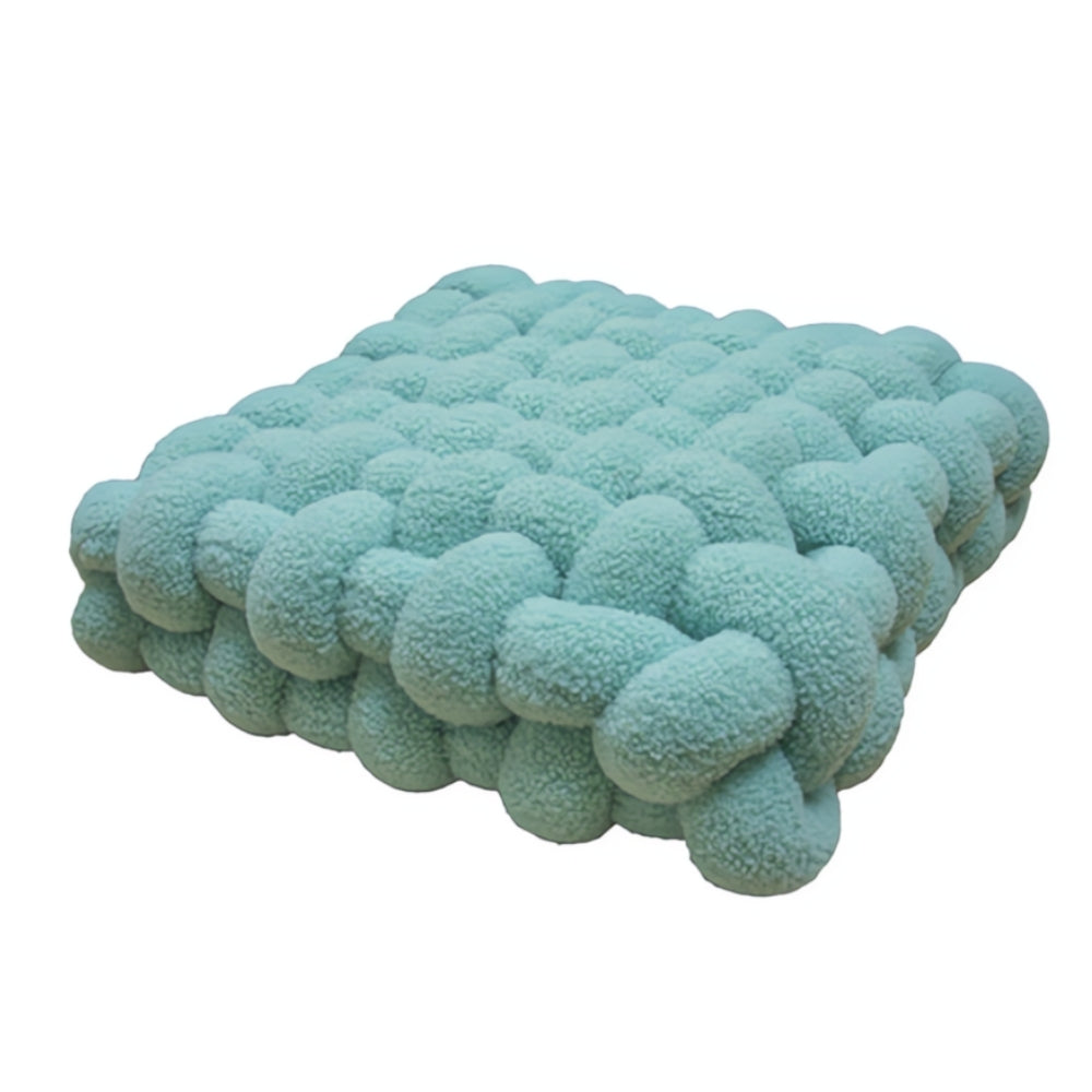 Cushion | Knotted Boucle Weave | Plush Velvet & Cotton Fill