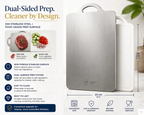 Cutting Board | Dual-Sided Stainless Steel & Textured Surfaces