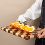 Cutting Board | Solid Wood Checkerboard Design