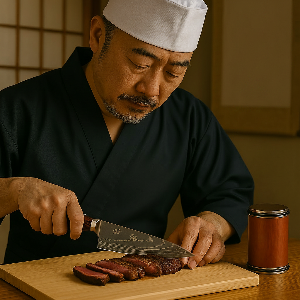 Chef Knife | Layered Damascus Steel | Resin Handle
