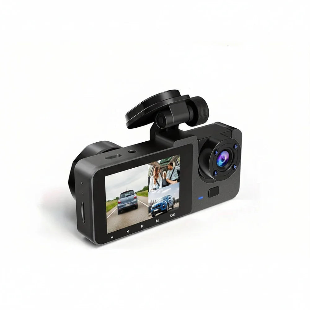 Dash Cam | Dual Camera & 150° Wide-Angle & Motion Detection
