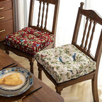 Chair Cushion | Bird & Leaf Print | Carry Strap