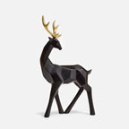 Deer Figurine | Geometric Resin Shelf Decor