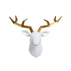 Wall Decor | 3D Deer Head & Antlers | Keyhole Mount
