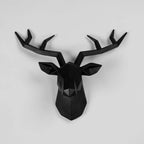 Wall Decor | 3D Deer Head & Antlers | Keyhole Mount