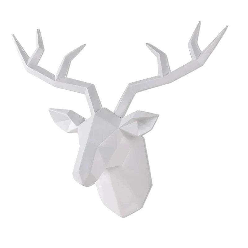 Wall Decor | 3D Deer Head & Antlers | Keyhole Mount