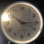 Desk Clock | Silent Sweep Movement Metal Frame & Peg Feet
