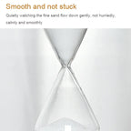 Desk Hourglass | Borosilicate Glass & Beechwood Base | 30/15 Min Timer