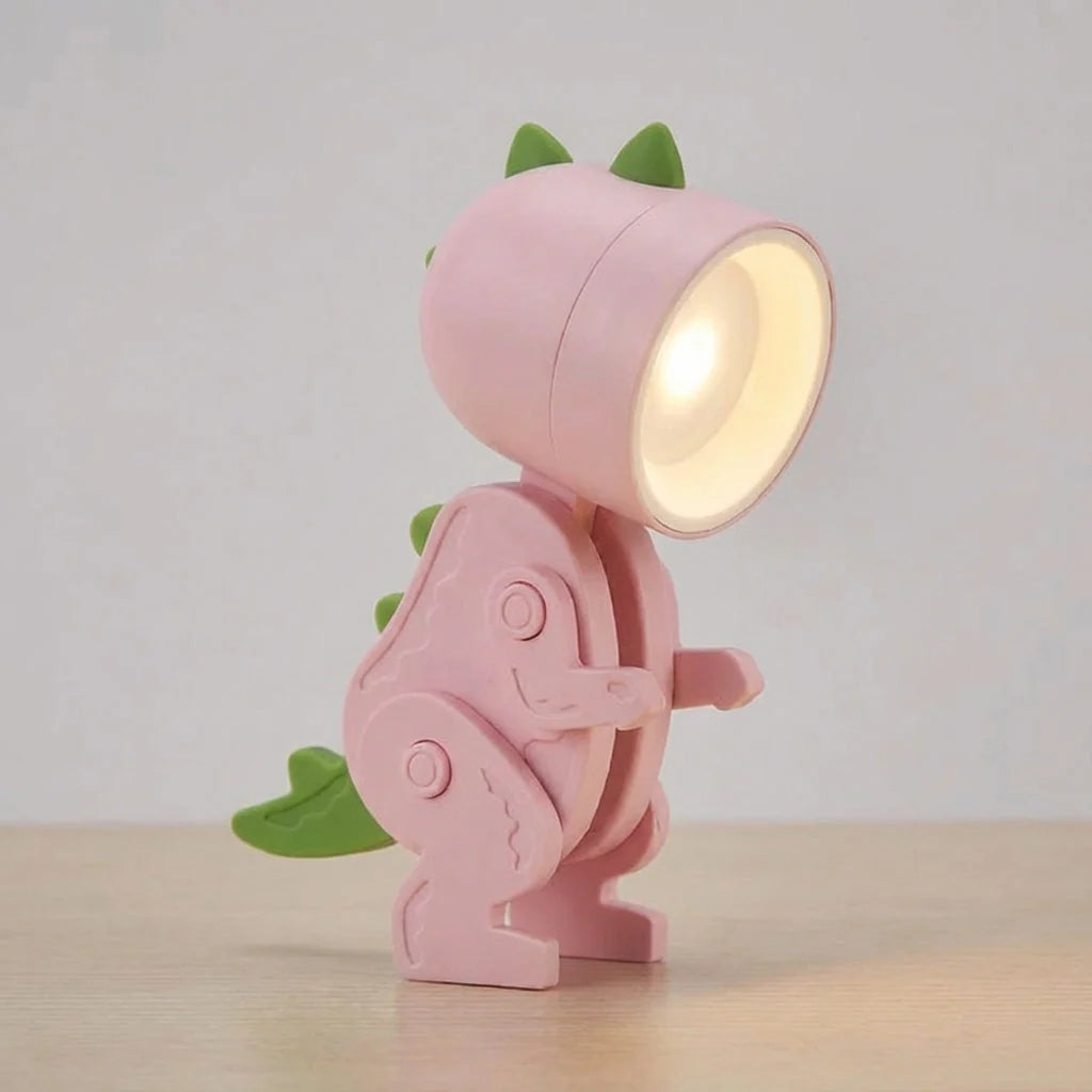 Desk Lamp | Dinosaur Character Foldable & Clip-On | Battery/USB