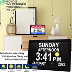 Digital Clock | 10-Inch Display & 19 Reminders | Wireless Remote