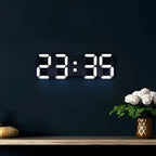Digital Wall Clock | 3D LED Display & Auto-Dimming | USB Powered