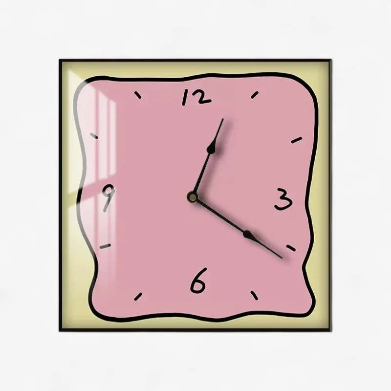 Digital Wall Clock | Rectangular Frame & Clear Display | 30 x 30 cm
