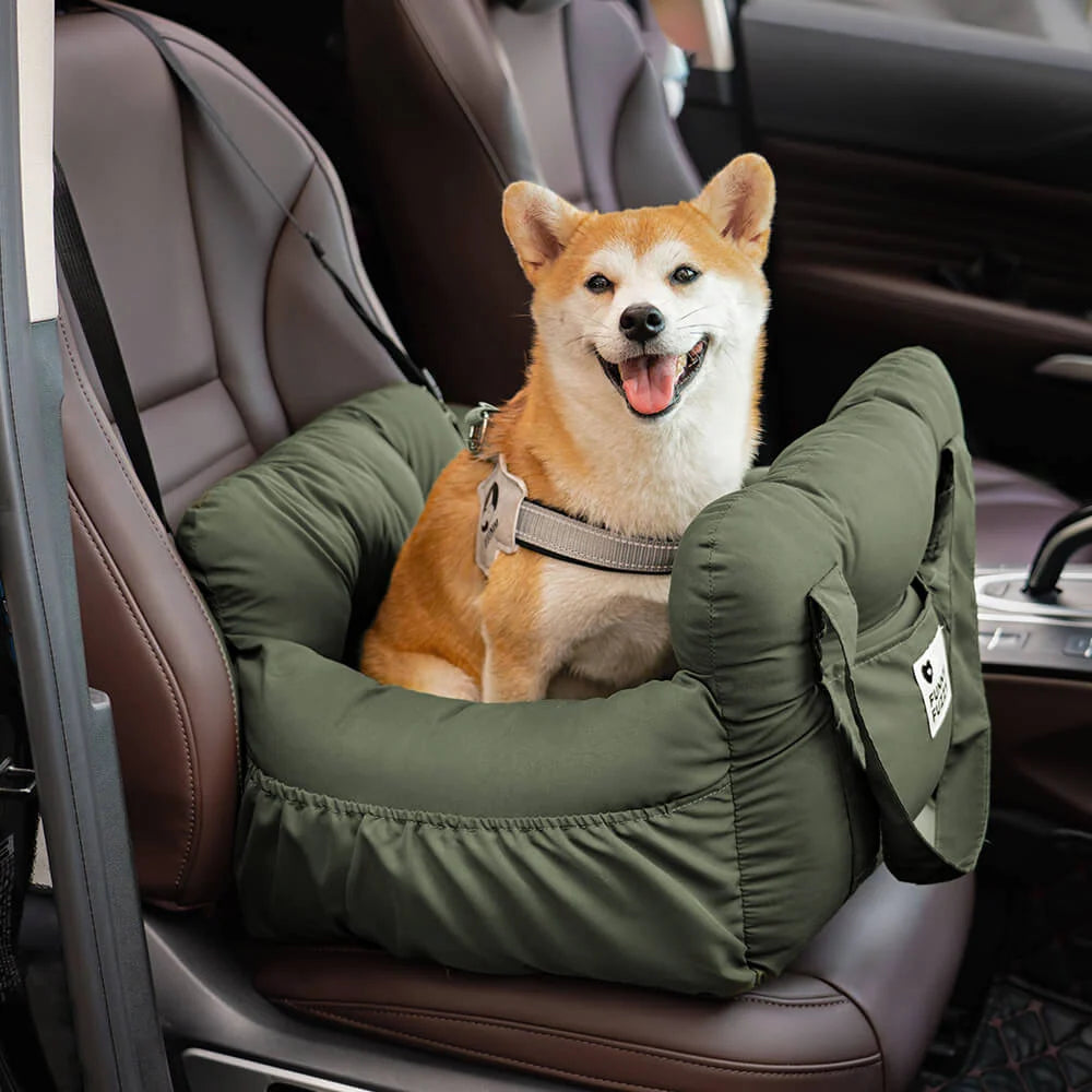Dog Car Bed | Padded & Washable | Adjustable Straps