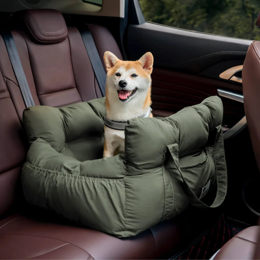 Dog Car Bed | Padded & Washable | Adjustable Straps