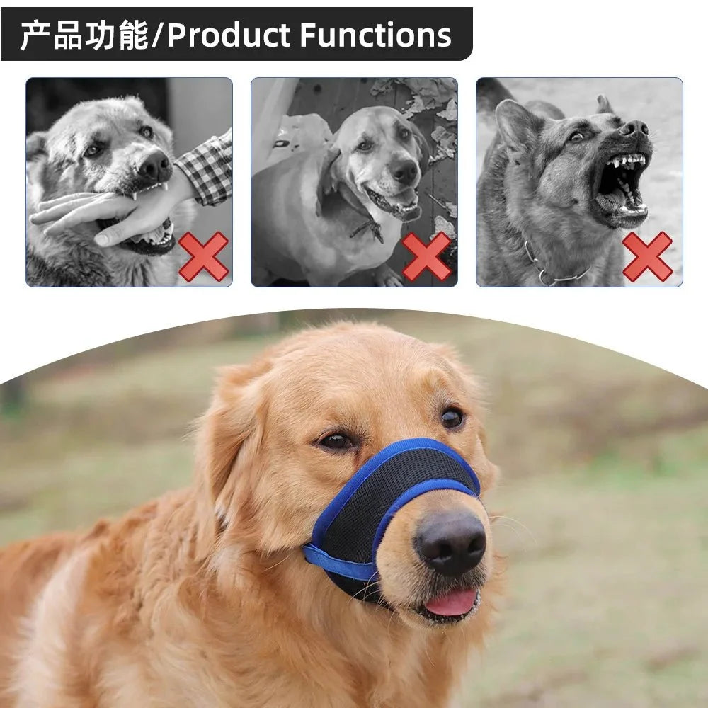 Dog Muzzle | Breathable Mesh & Adjustable Straps