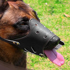 Dog Muzzle | Breathable Mesh & Leather | Adjustable Buckle